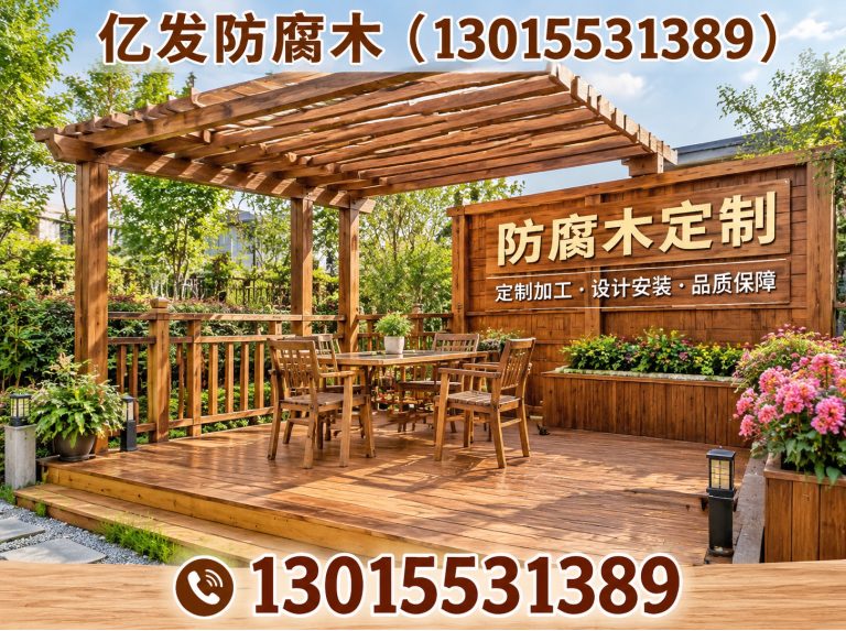 荥阳市防腐木凉亭展示图
